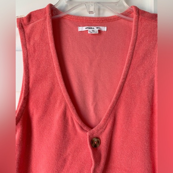 Terry Full Button Coverup - Picture 3 of 5